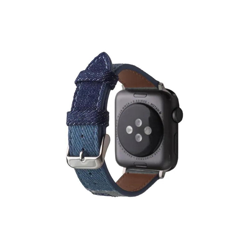 Denim Collage Colorful Apple Watch Band