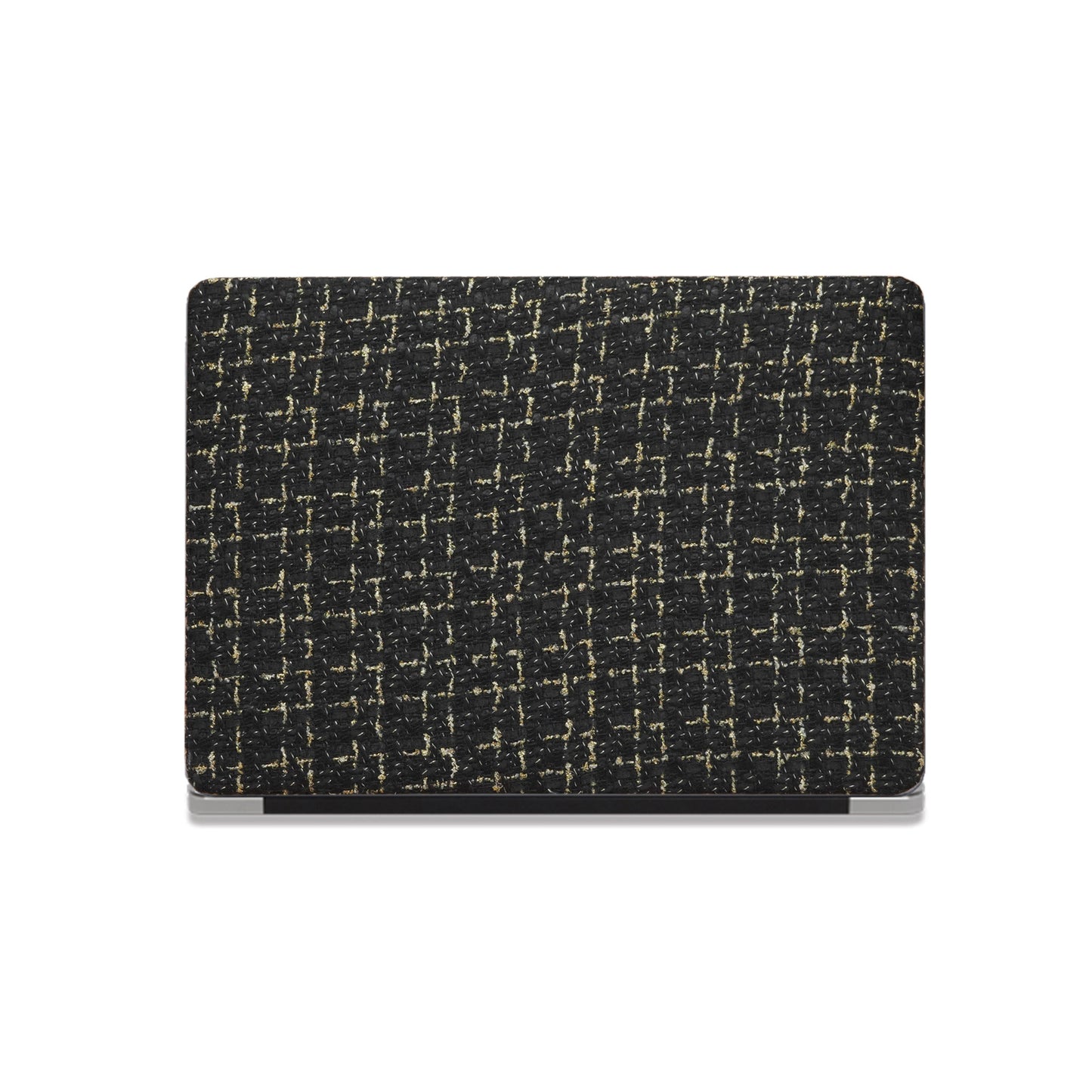 Plain Weave Chanel Style ♾ Pure Black Yarn Woven Mac Case