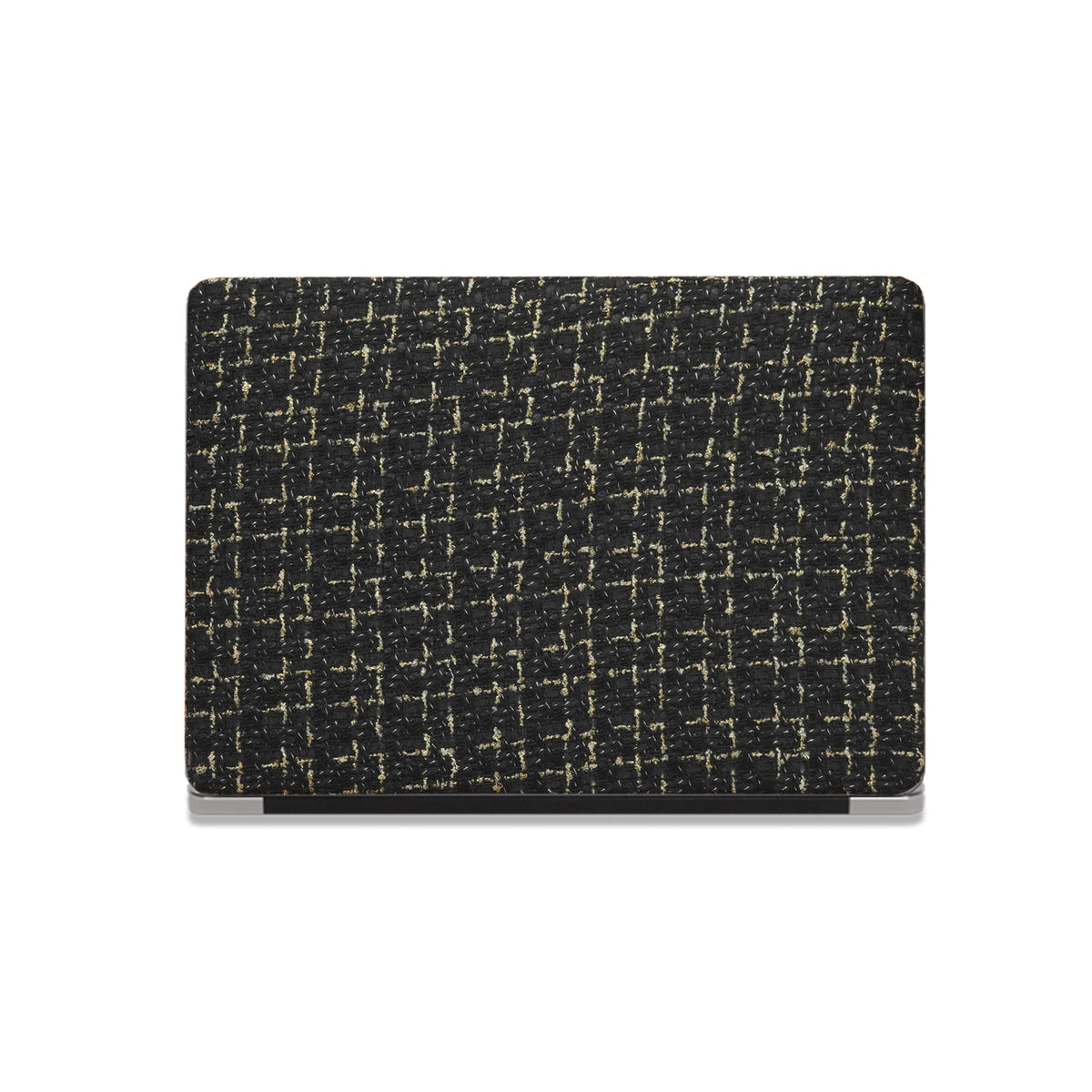 Plain Weave Chanel Style ♾ Pure Black Yarn Woven Mac Case