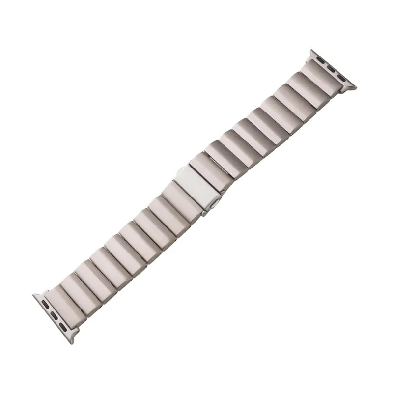Titanium Wide Band Texture Apple Watch Band