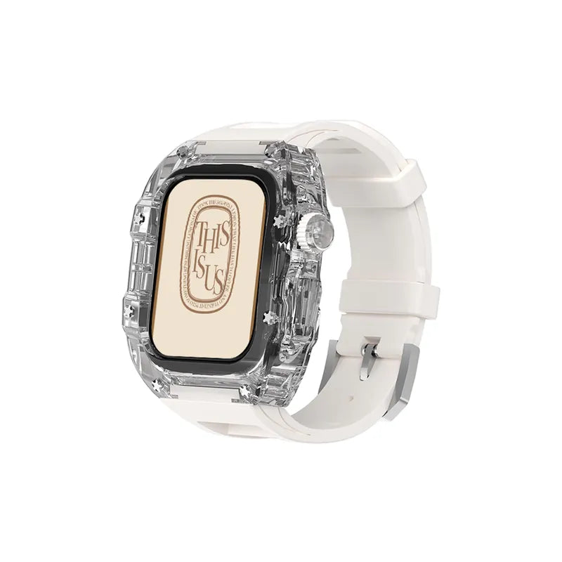 Fluorine Rubber Full Coverage Silicone Apple Watch Band