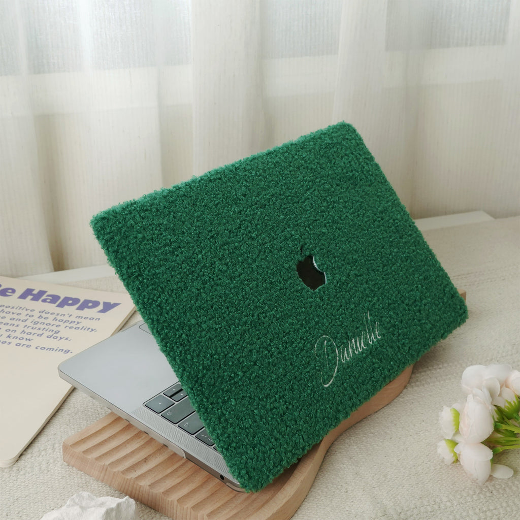 This Is Us Custom Basil Green ♾ Teddy Plush Leather Macbook Case