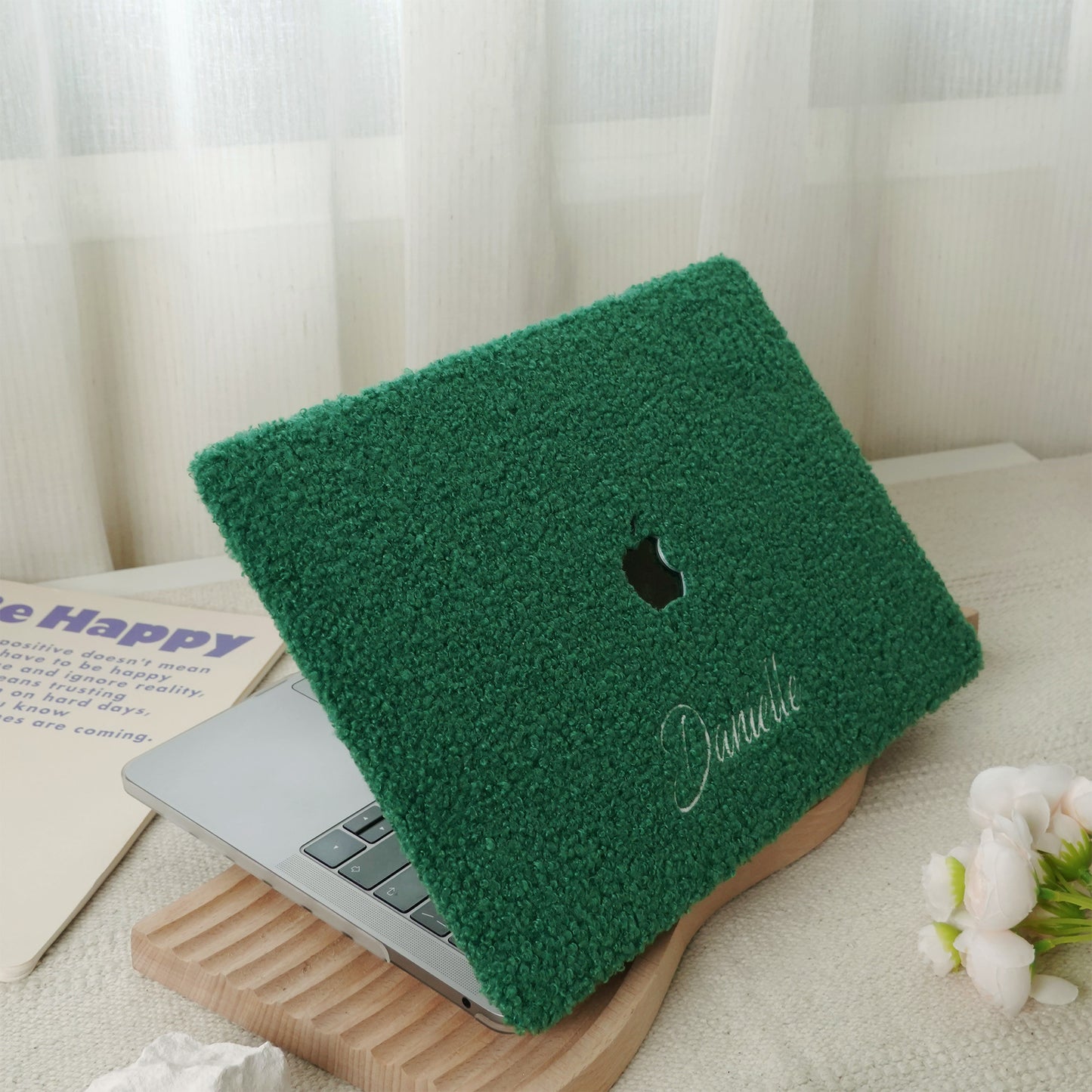 This Is Us Custom Basil Green ♾ Teddy Plush Leather Macbook Case