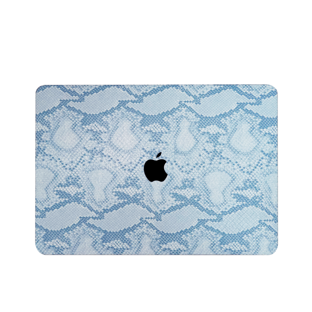 Leather Series ♾ Blue Snake Pattern Leather MacBook Case