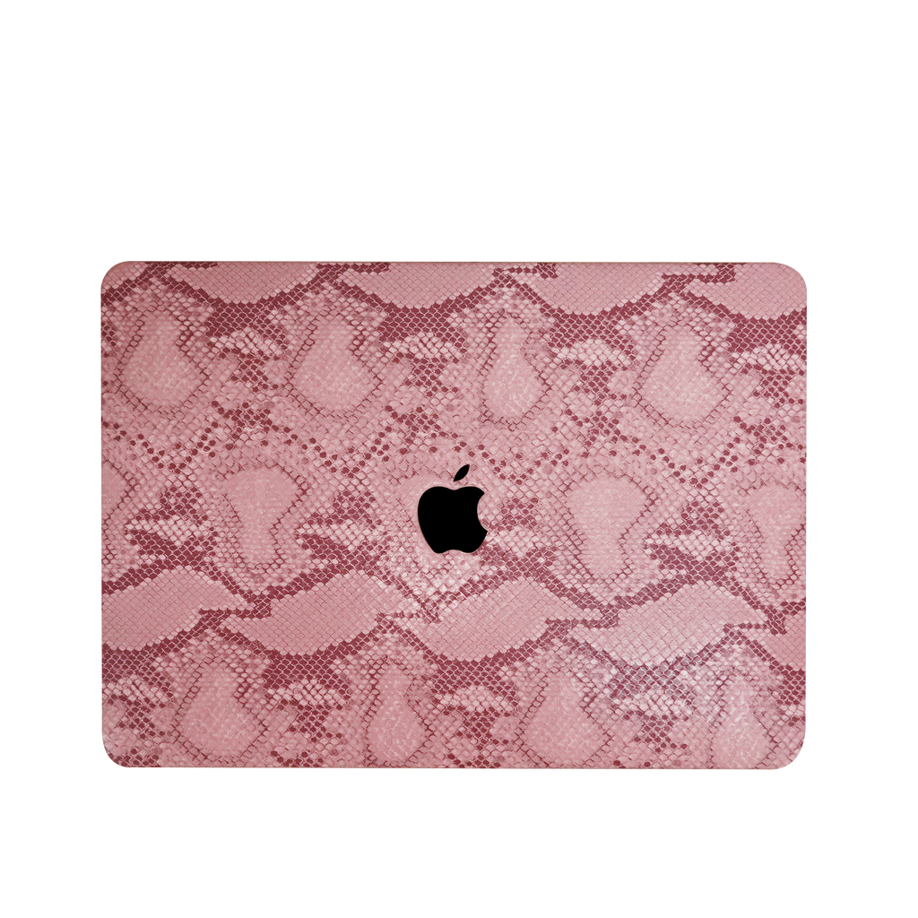 Leather Series ♾ Red Snake Pattern Leather MacBook Case
