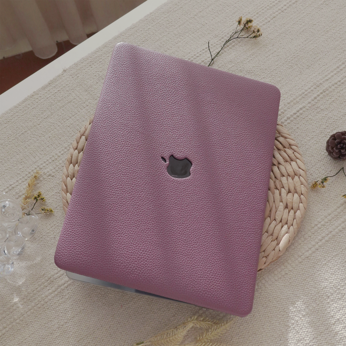 Lychee Texture Deep Purple ♾ MacBook Case