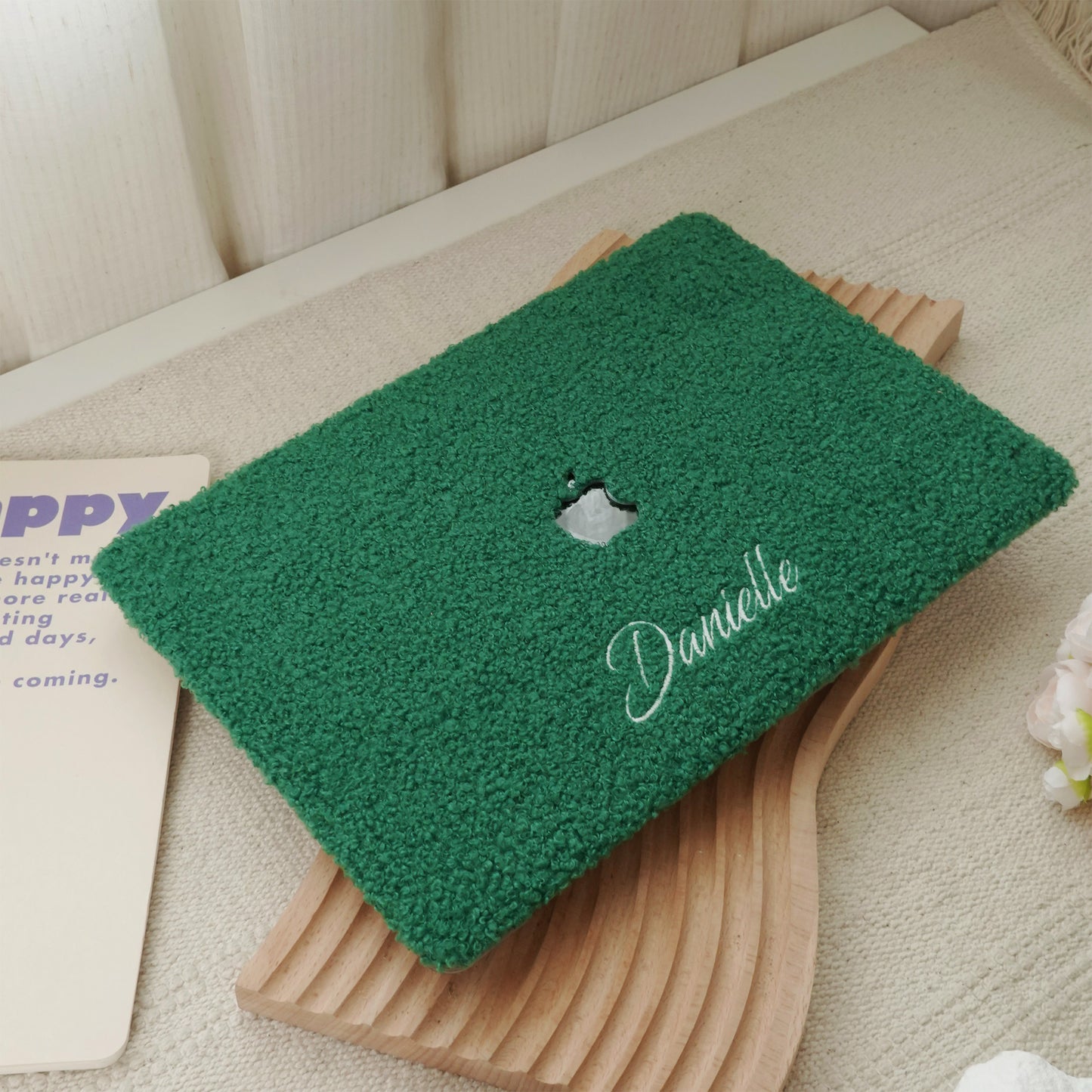 This Is Us Custom Basil Green ♾ Teddy Plush Leather Macbook Case