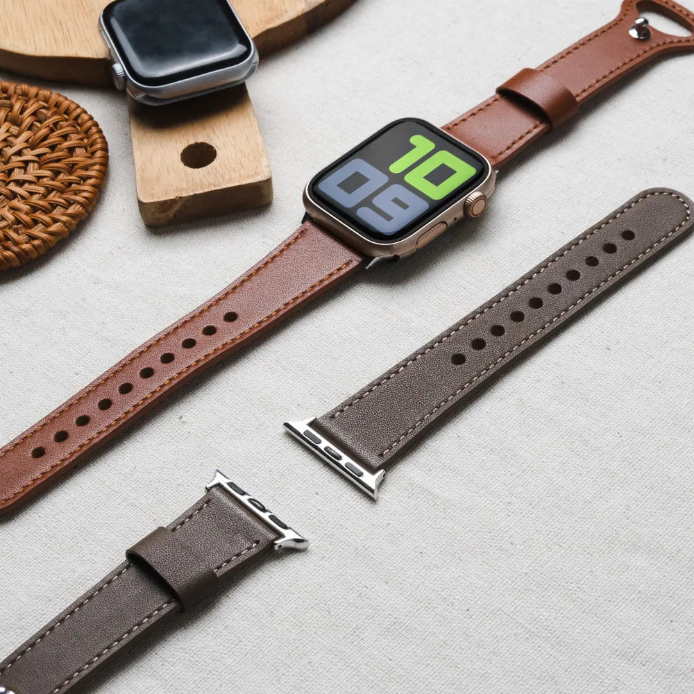 Leather Series Premium Handmade Genuine Leather Buckle Apple Watch Band