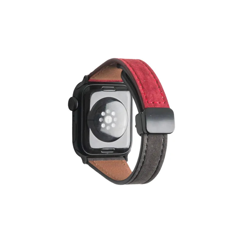 Denim Weave Magnetic Leather Apple Watch Band