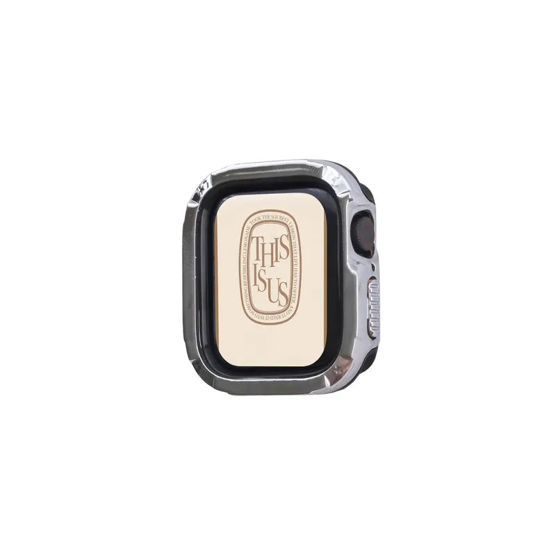 Modern Metal Coating Detachable Apple Watch Case
