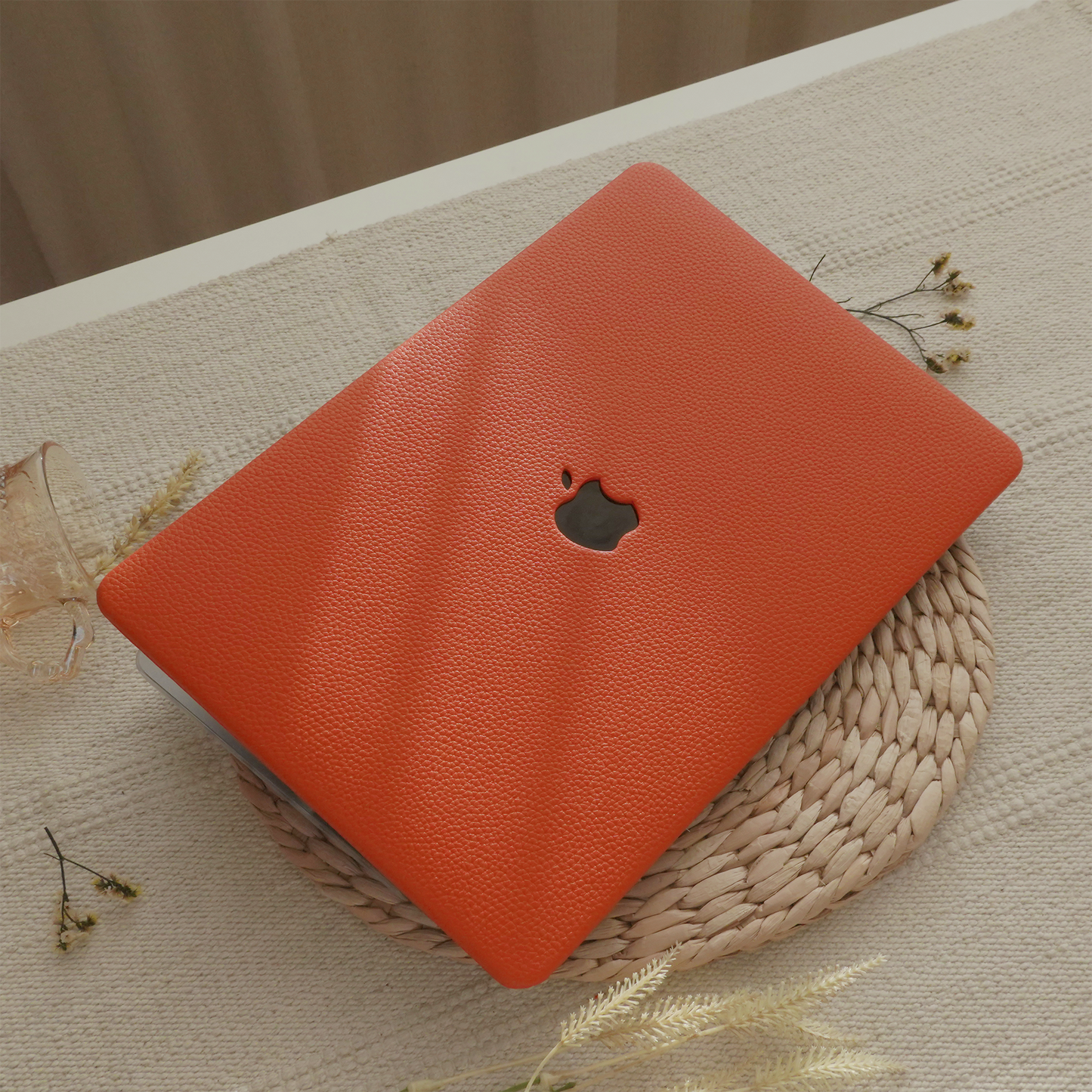 Lychee Texture Bright Orange ♾ MacBook Case