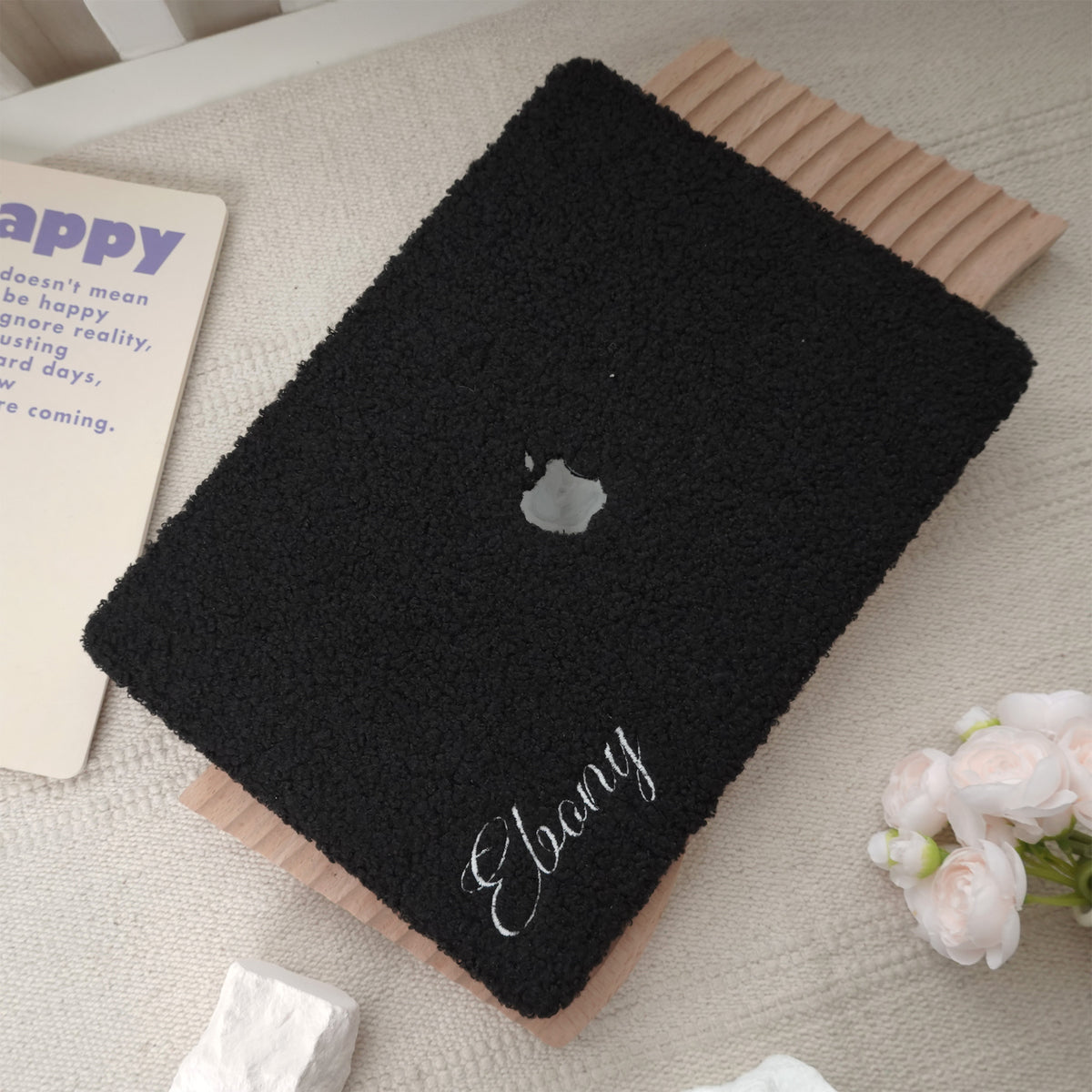This Is Us Custom Black ♾ Teddy Plush Leather Macbook Case