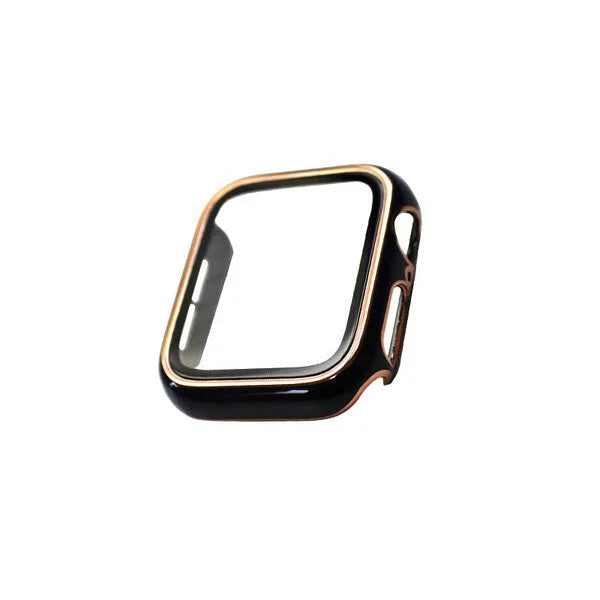 Cloisonné style Protective Case/Tempered Film Combo & Apple Watch Protective Case
