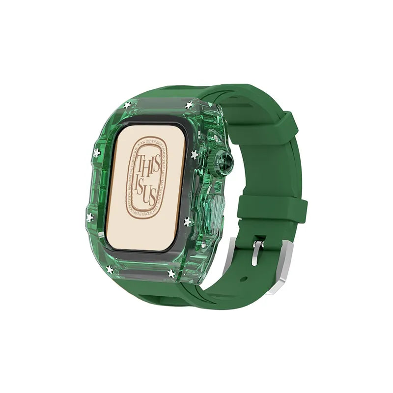 Fluorine Rubber Full Coverage Silicone Apple Watch Band