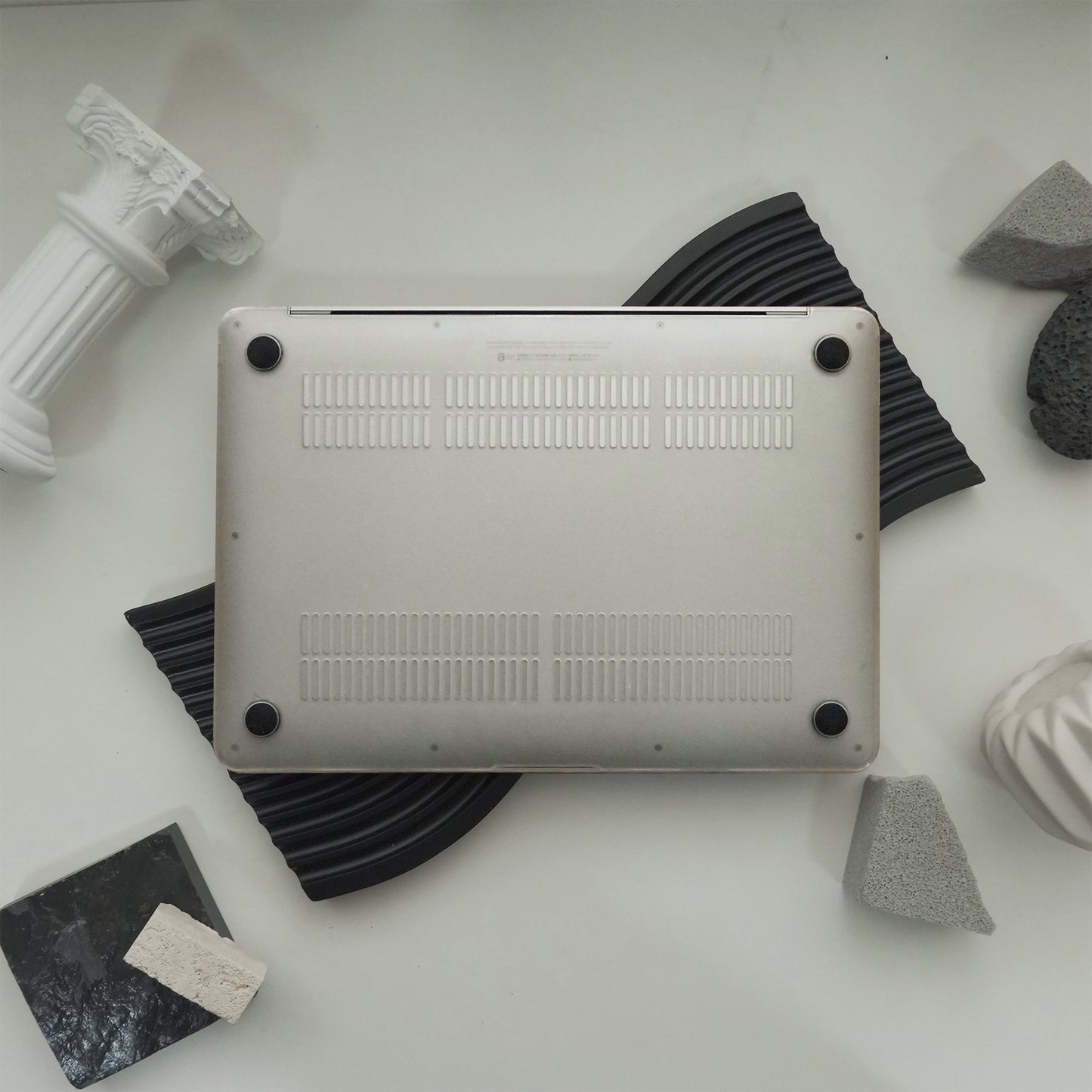 Lychee Texture Rose Pink Elephant Pattern ♾ Mac Case