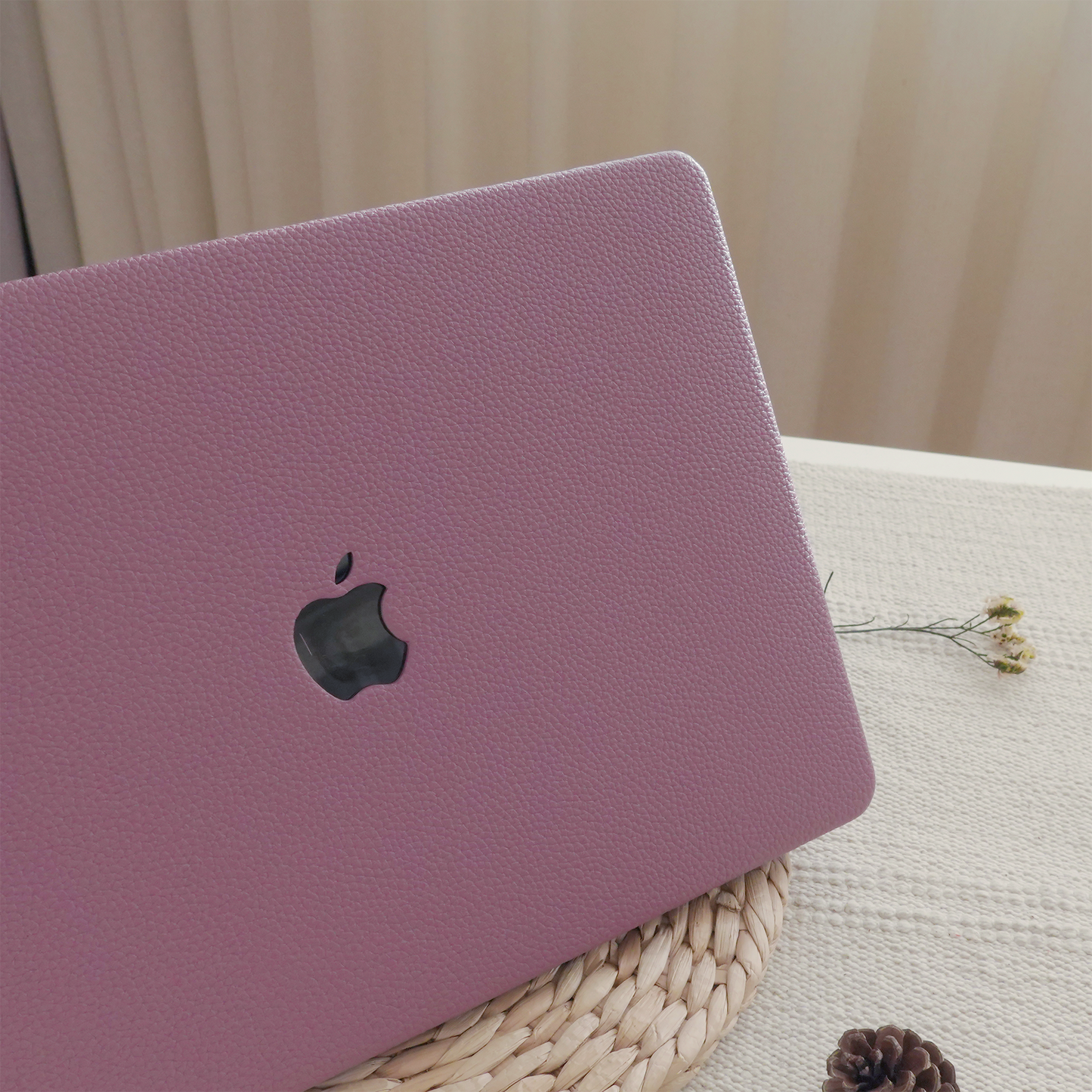 Lychee Texture Deep Purple ♾ MacBook Case