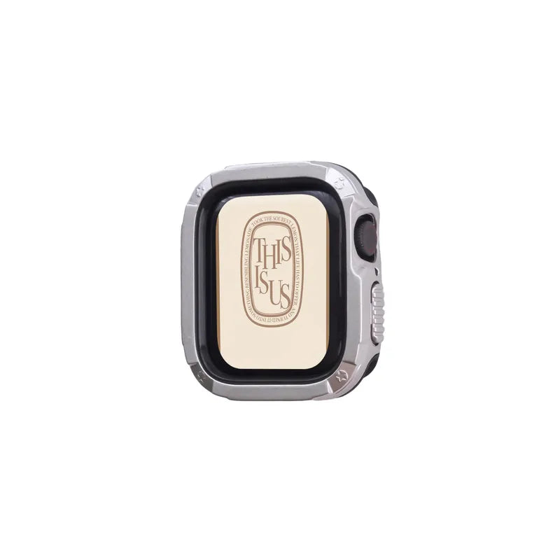 Modern Metal Coating Detachable Apple Watch Case