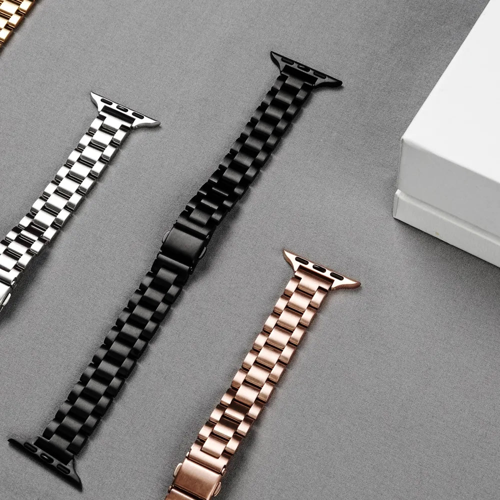Stainless Steel Slim Apple Watch Band