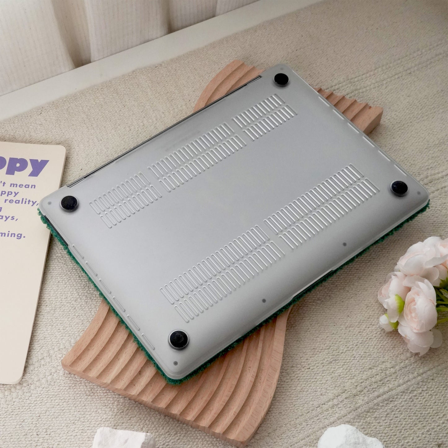 This Is Us Custom Basil Green ♾ Teddy Plush Leather Macbook Case