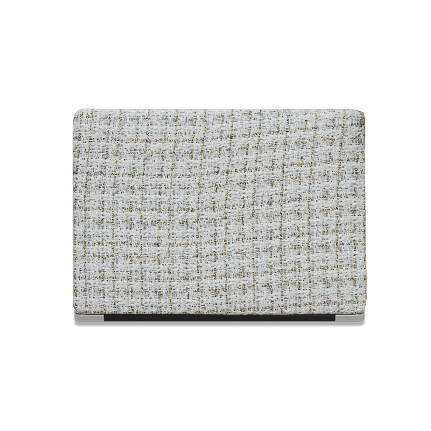 Plain Weave Chanel Style ♾ Off-White Yarn Woven Mac Case