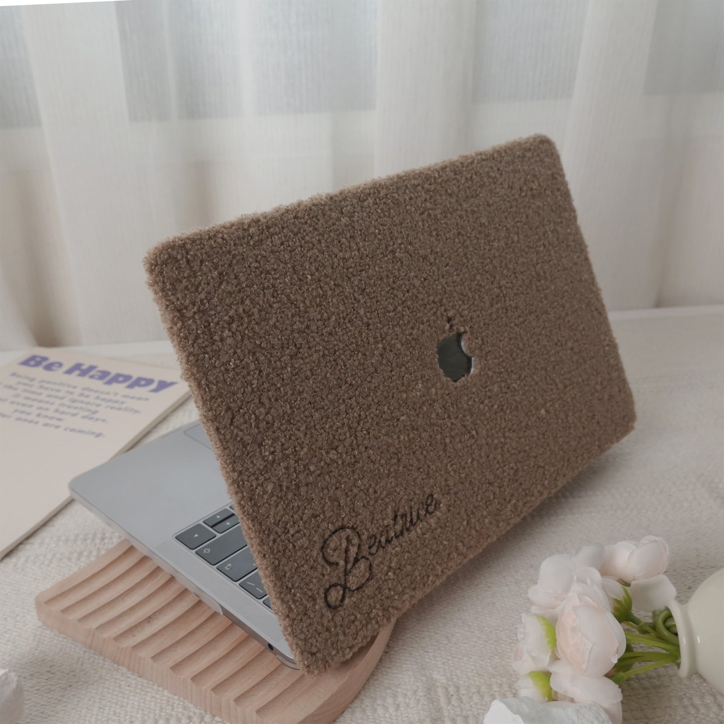 This Is Us Custom Cocoa Brown ♾ Teddy Plush Leather Macbook Case