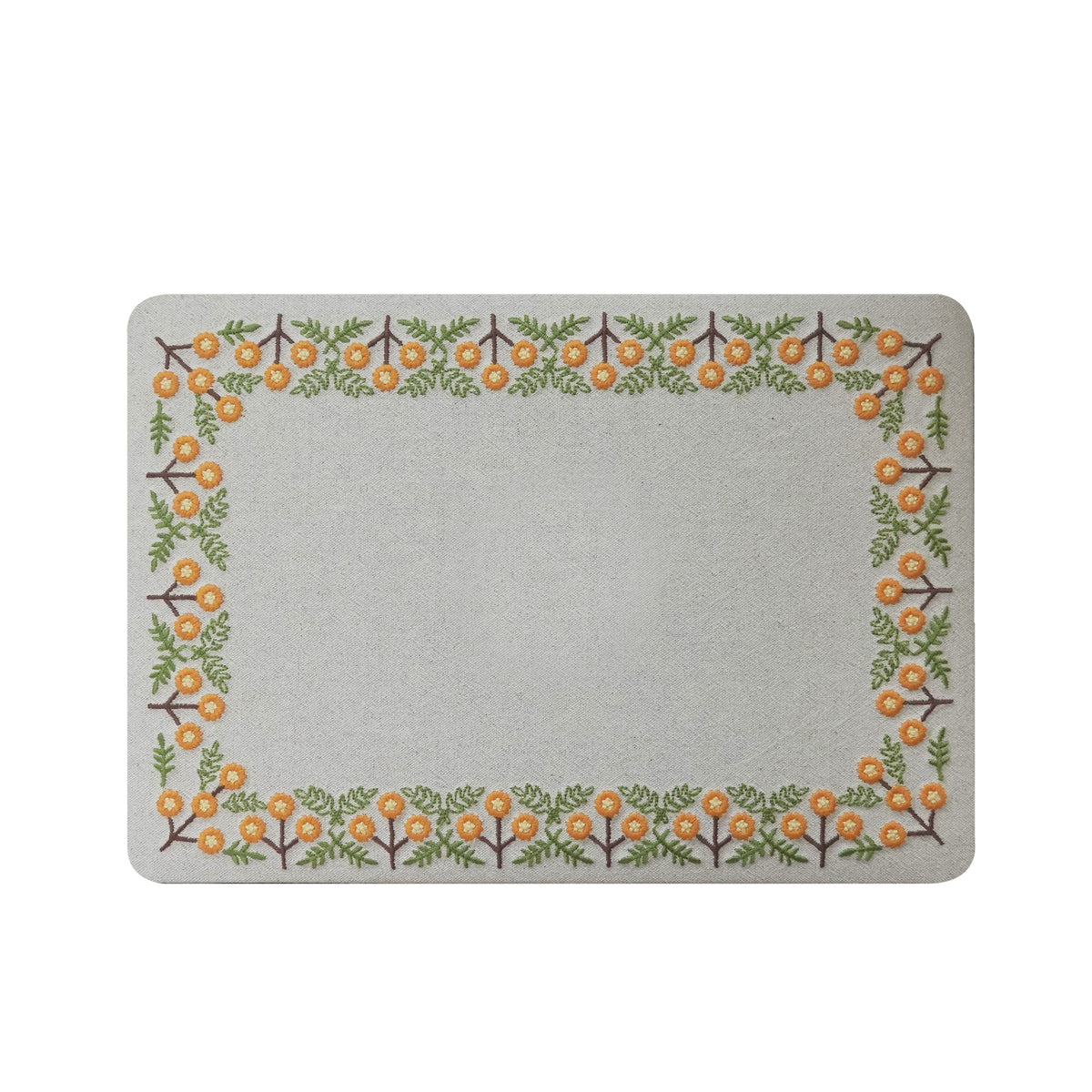 This is us Sunny Blossom Path ♾ Textured Stitching Ivory Mac Case