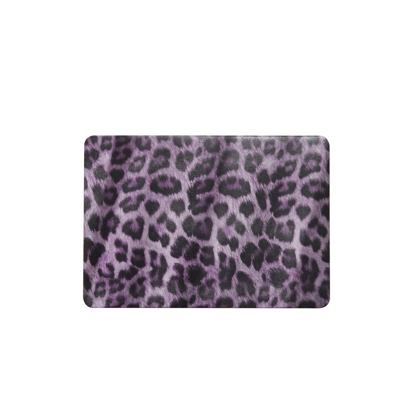 Purple Leopard ♾ Textured Leather MacBook Case