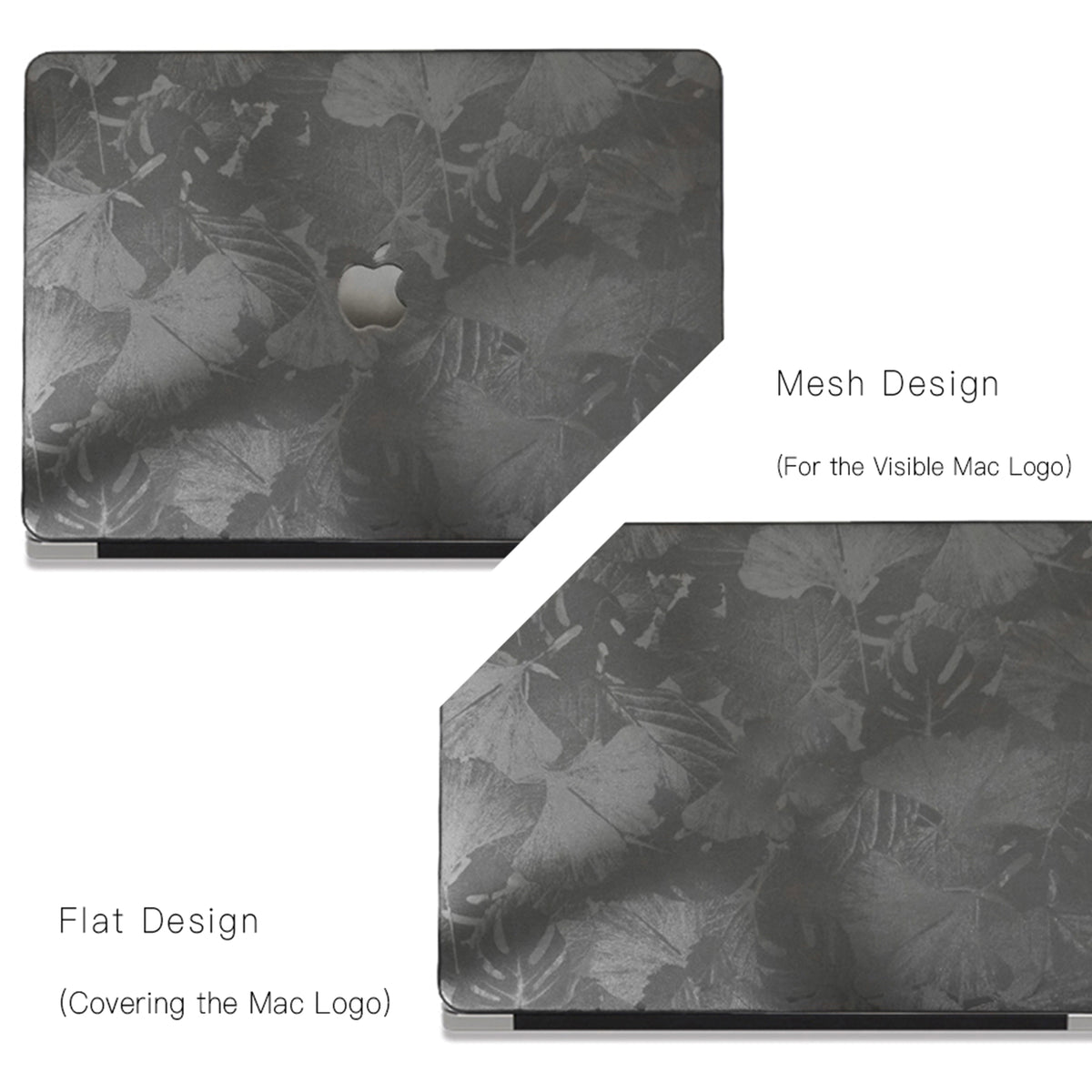 Leather Series ♾ Clover Laser-Engraved Leather Space Gray Mac Case
