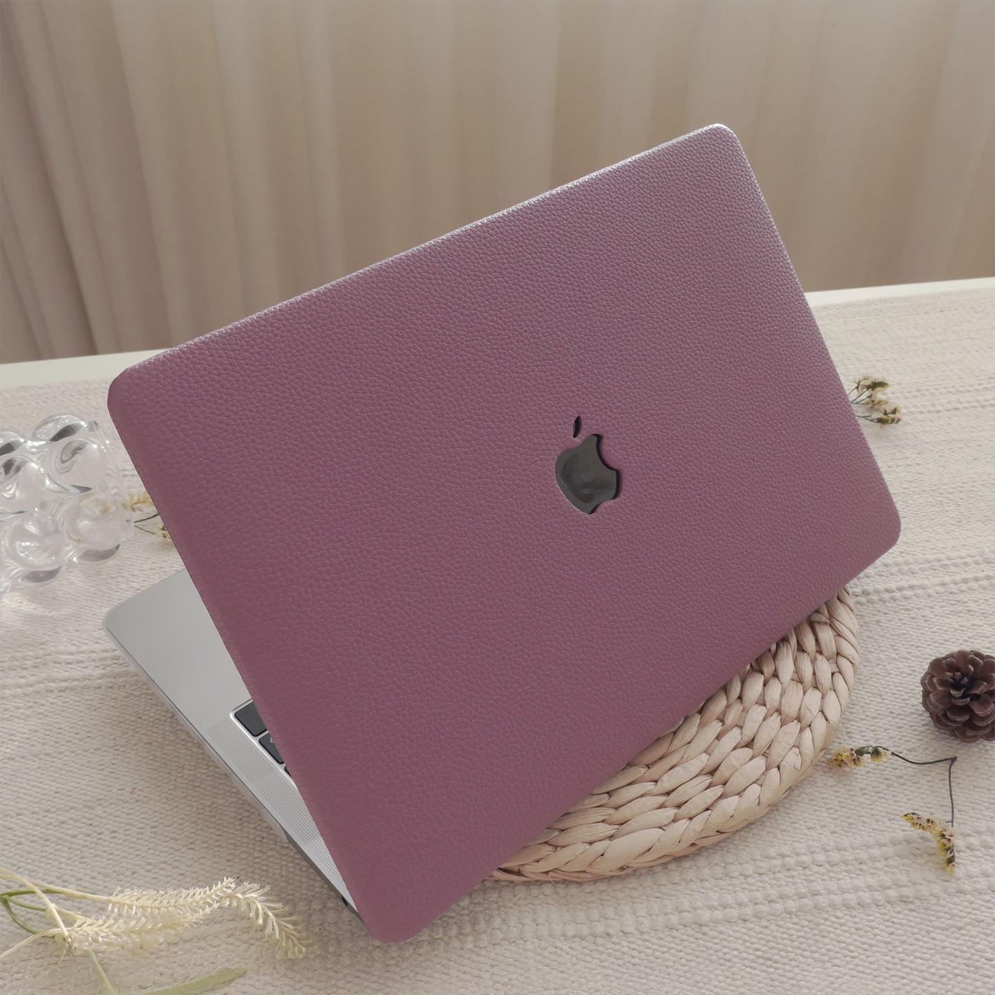 Lychee Texture Deep Purple ♾ MacBook Case
