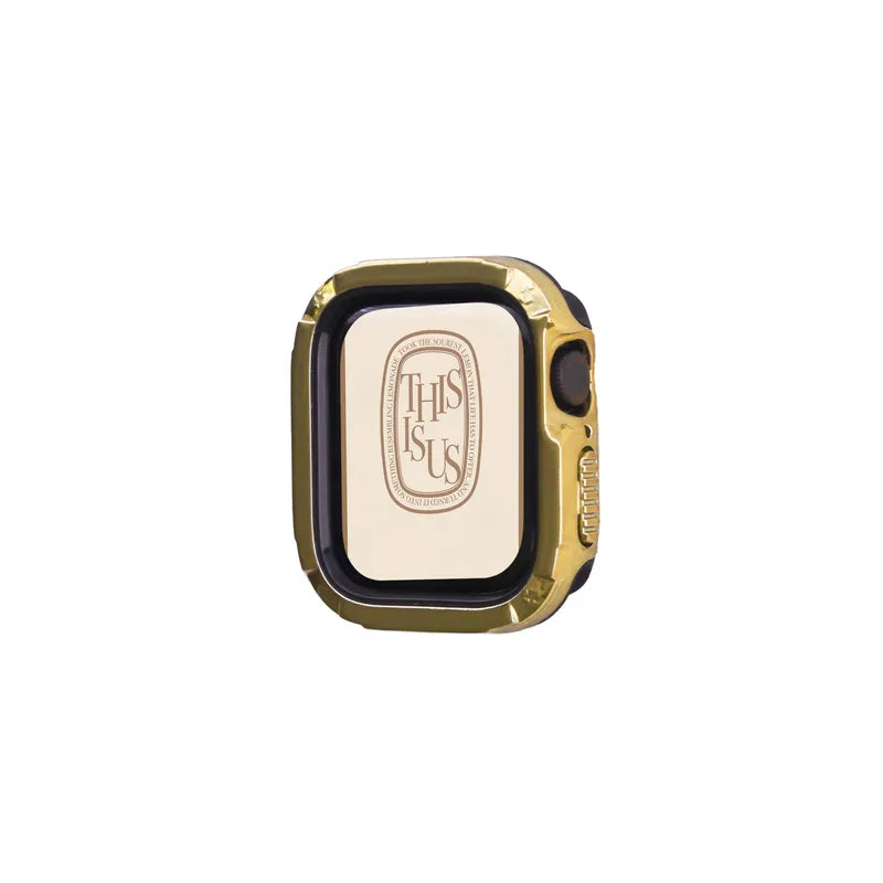Modern Metal Coating Detachable Apple Watch Case