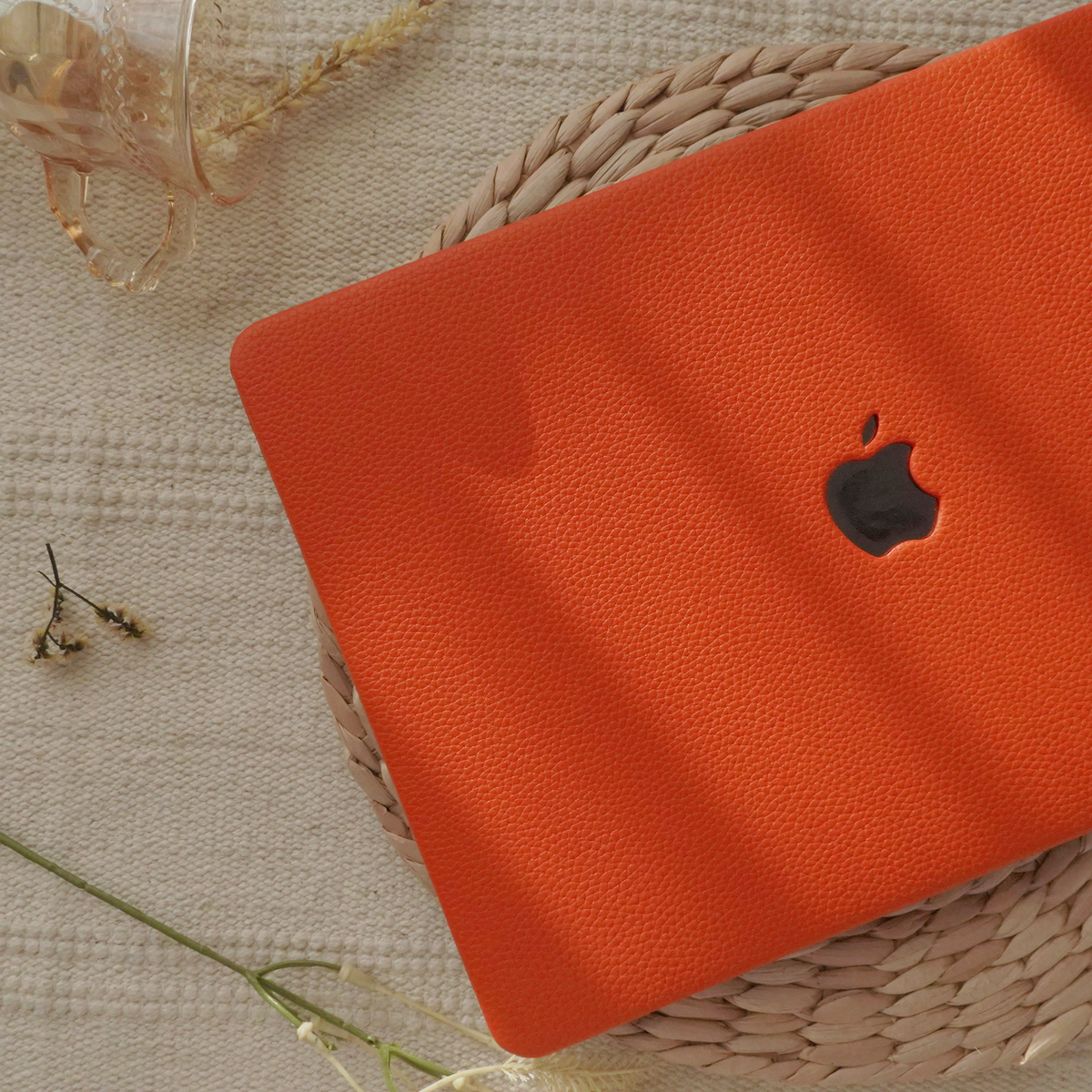 Lychee Texture Bright Orange ♾ MacBook Case