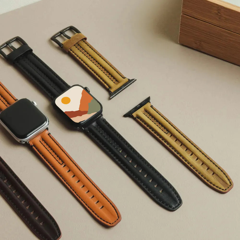 Vintage Leather For Men Apple Watch Band