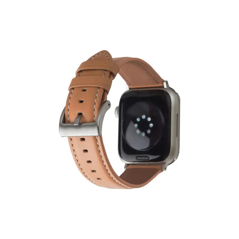 Lychee Grain Texture Leather Buckle Apple Watch Band