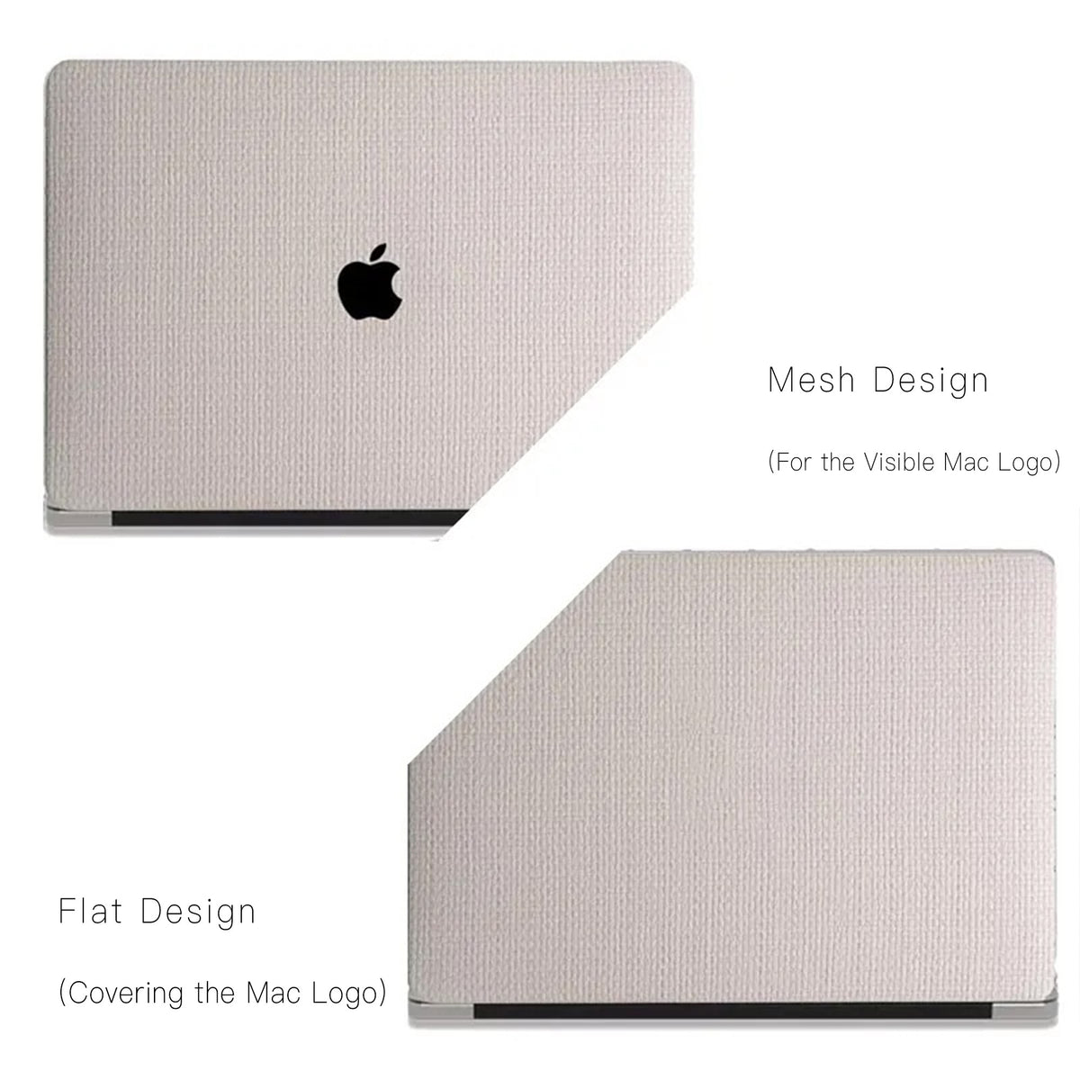 Check Leather White Macbook Case