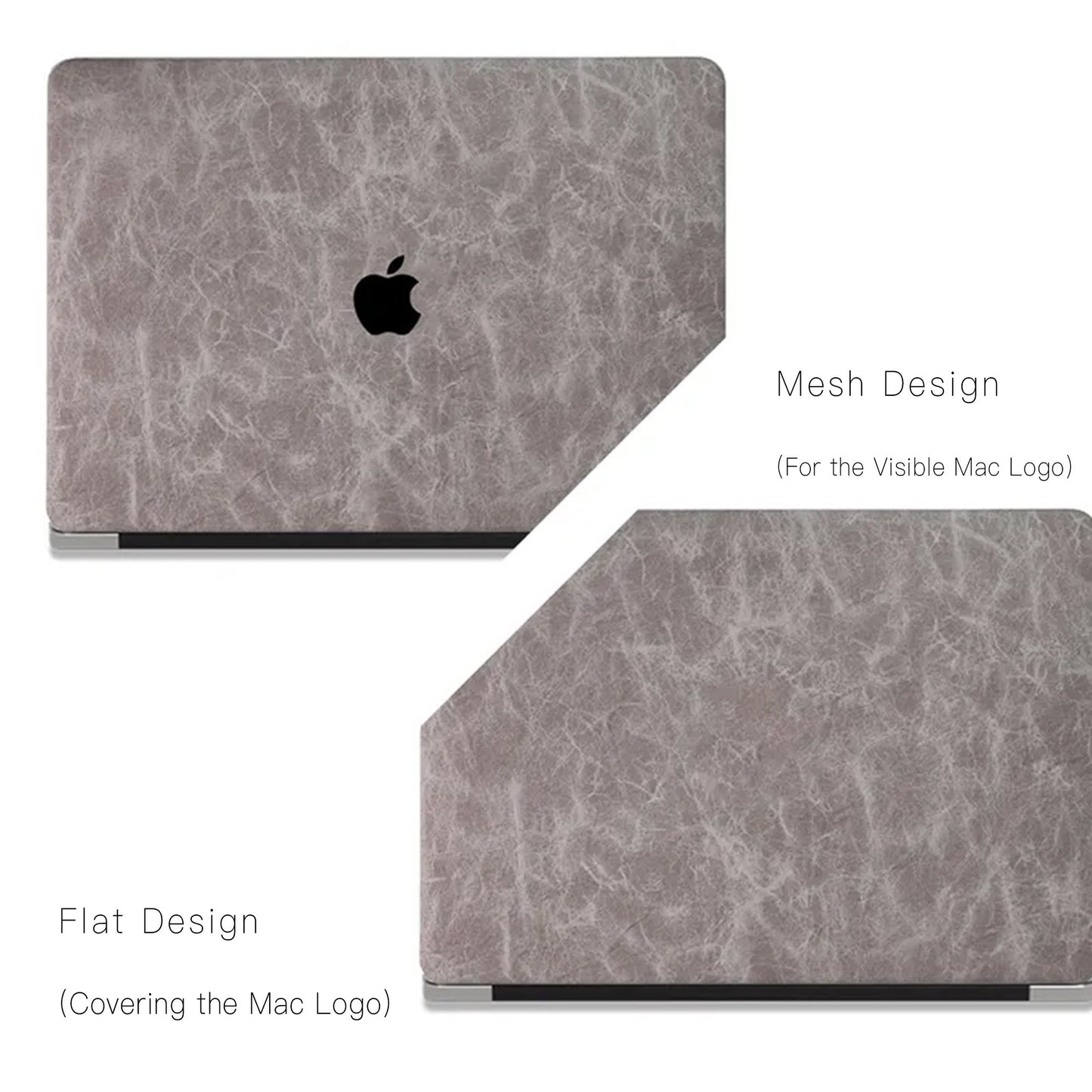 Iron Rock Texture Leather Macbook Case