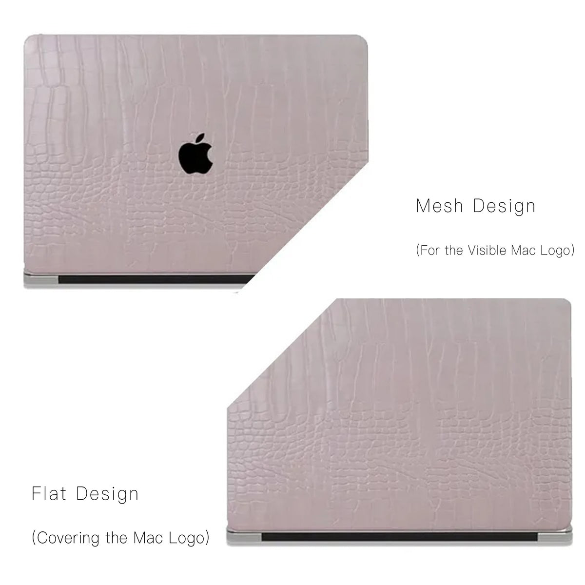 Purple Crocodile Leather Macbook Case