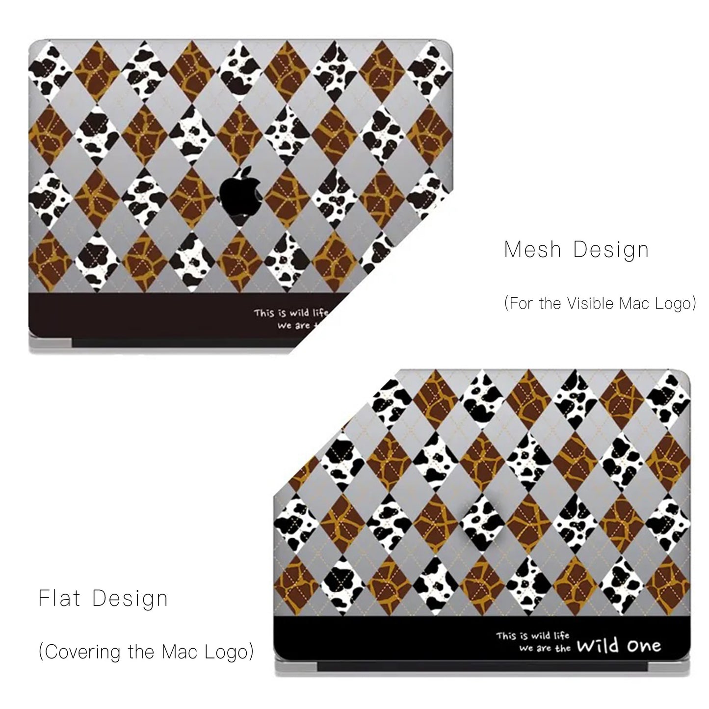 This Is Us Design - Lozenge Leopard Macbook Case