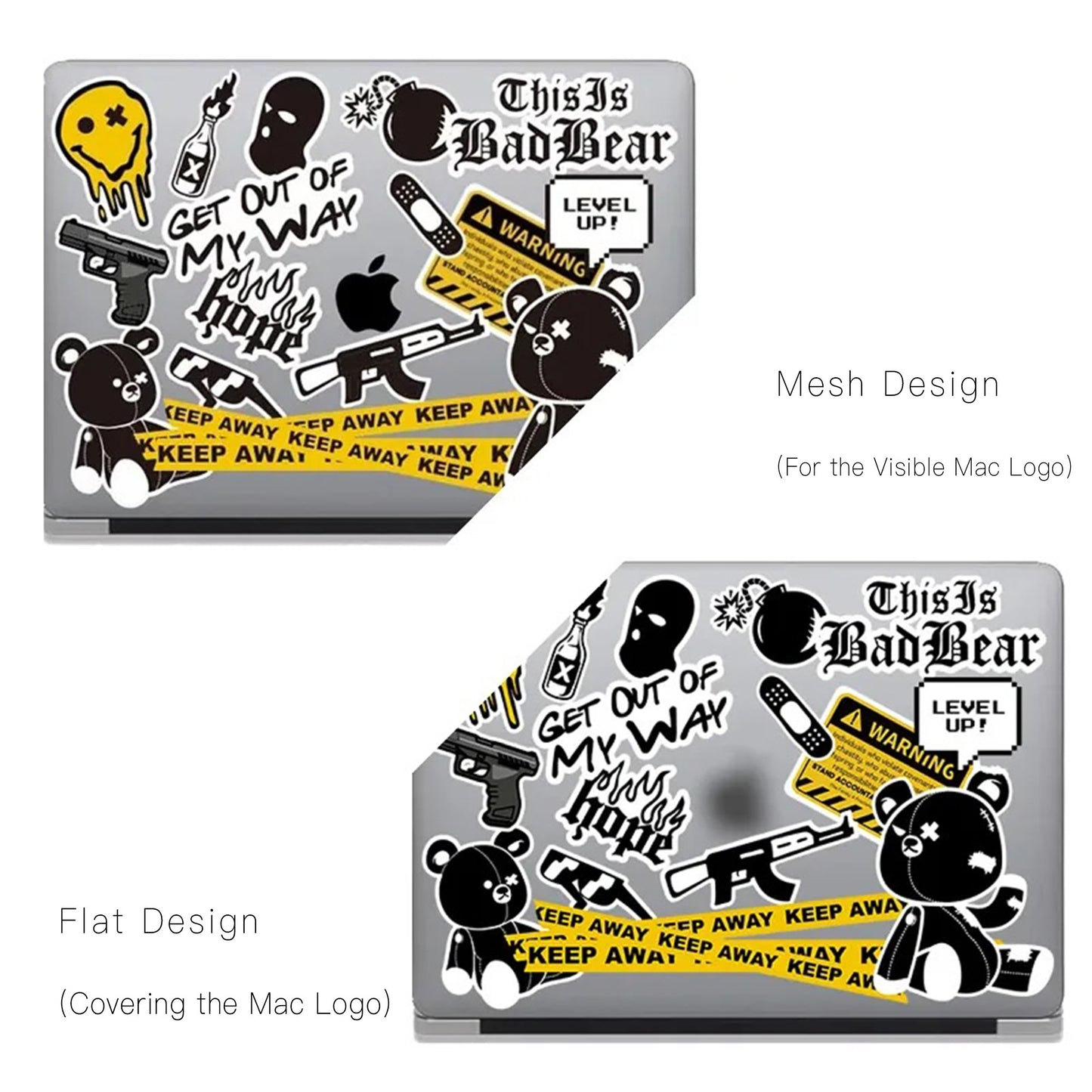 This Is Us Design - Bad Bear Stickers Macbook Case