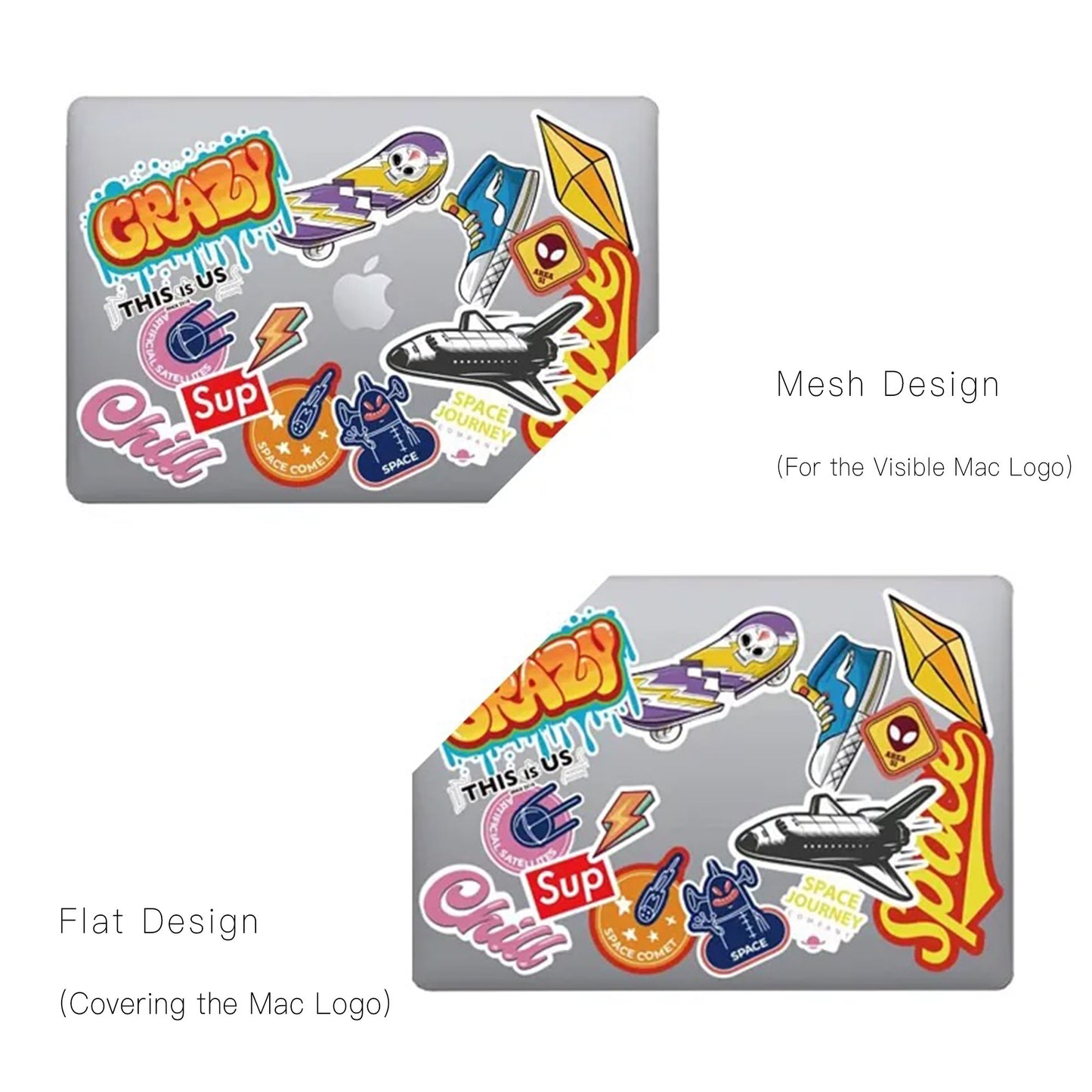 This is us design series Explosion sticker - Space Macbook case