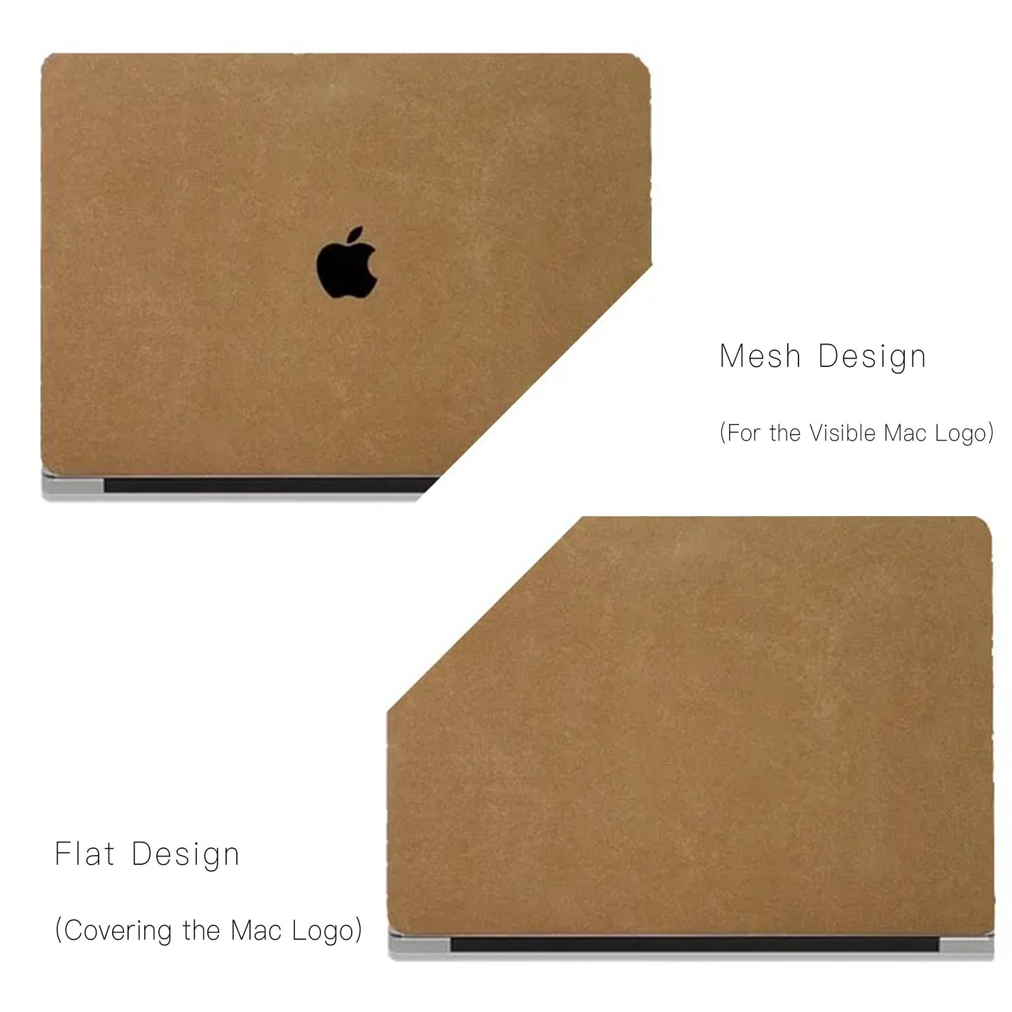 Walnut Suede Leather Macbook Case