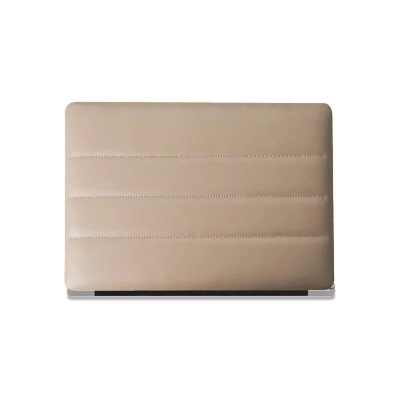 Milk Tea Luxury Fashion Soft Puffer Leather Macbook Case