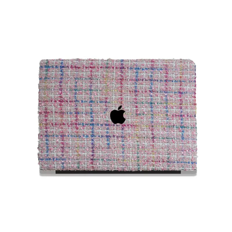 Pink Plain Weave w/ Fancy Yarn Texture Mac Case