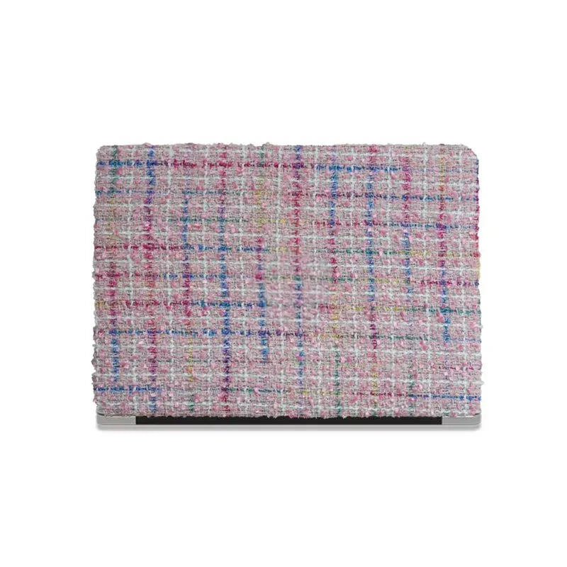 Pink Plain Weave w/ Fancy Yarn Texture Mac Case