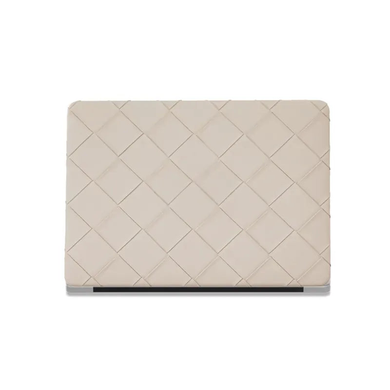 Rock Ash Weave Texture Leather Macbook Case