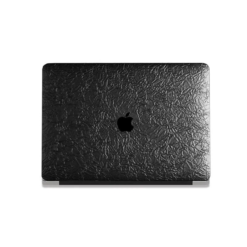 Iron Black Irregular Leather Macbook Case