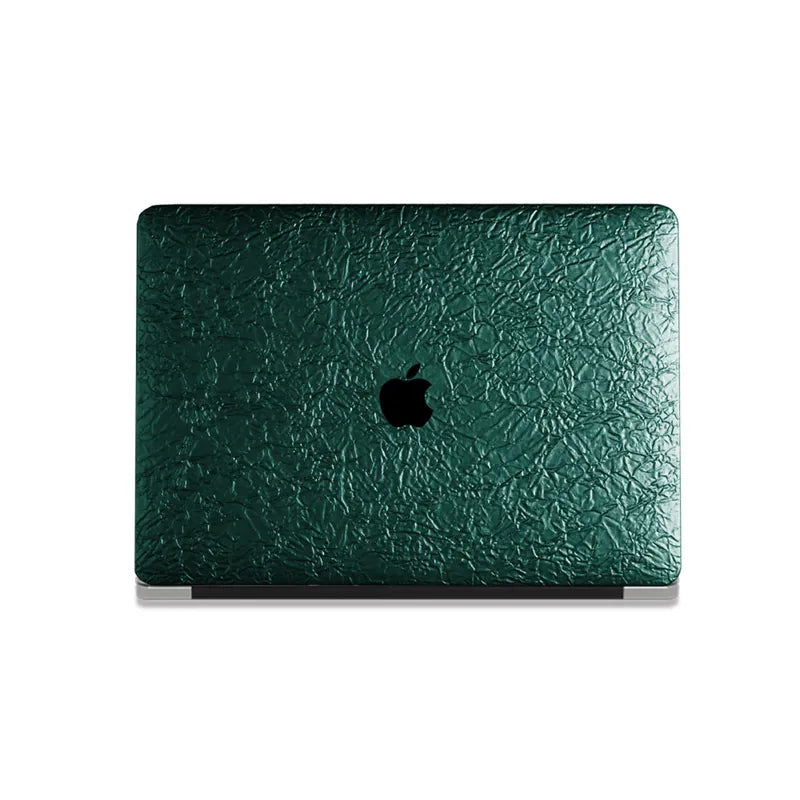 Bronze Green Irregular Leather Macbook Case