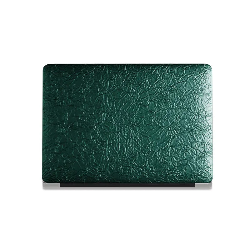 Bronze Green Irregular Leather Macbook Case