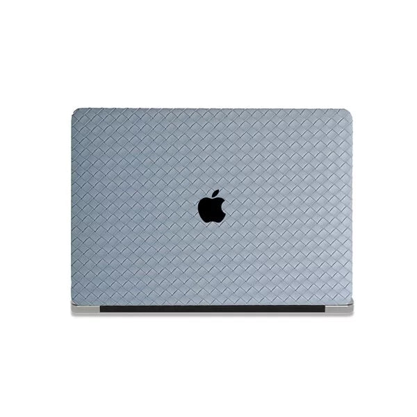 Thin Sky Blue Weave Texture Leather Macbook Case