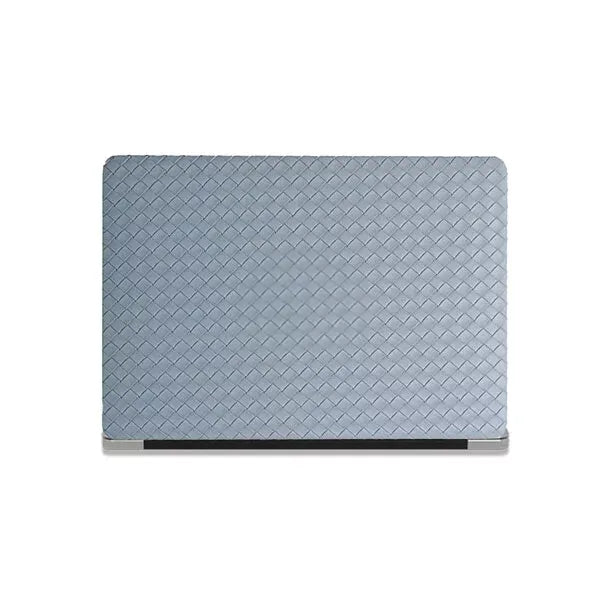 Thin Sky Blue Weave Texture Leather Macbook Case