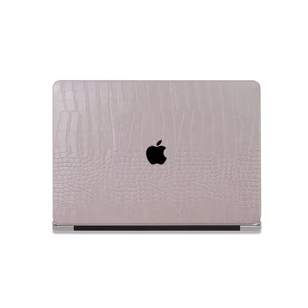 Purple Crocodile Leather Macbook Case